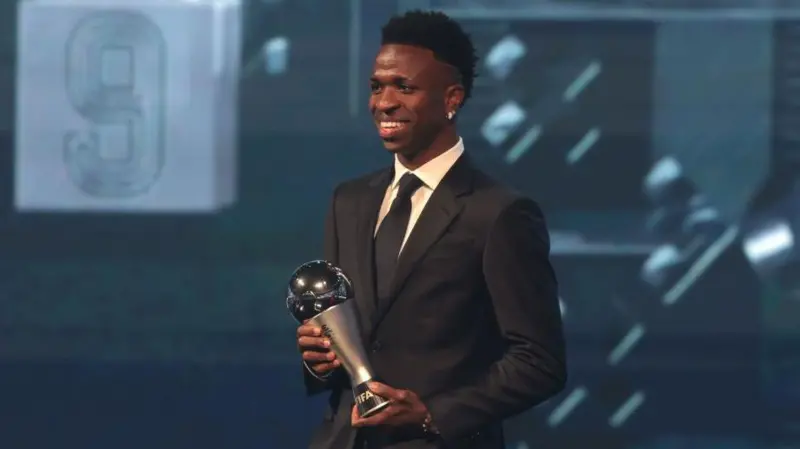 Vinicius Jr named Fifa Best men’s player of the year