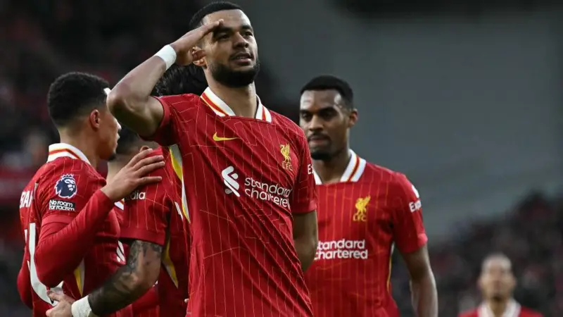Gakpo hits brace as Liverpool cruise to 4-1 over Ipswich