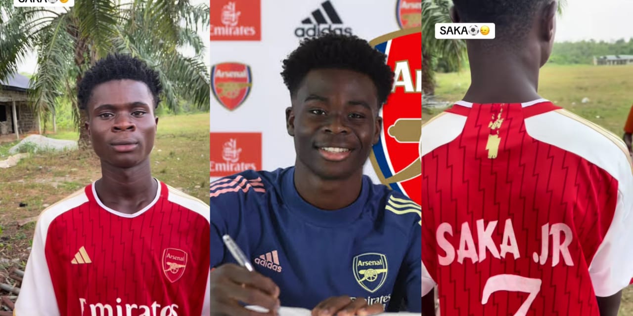 Saka’s Lookalike Shakes Up Social Media! (See Video)
