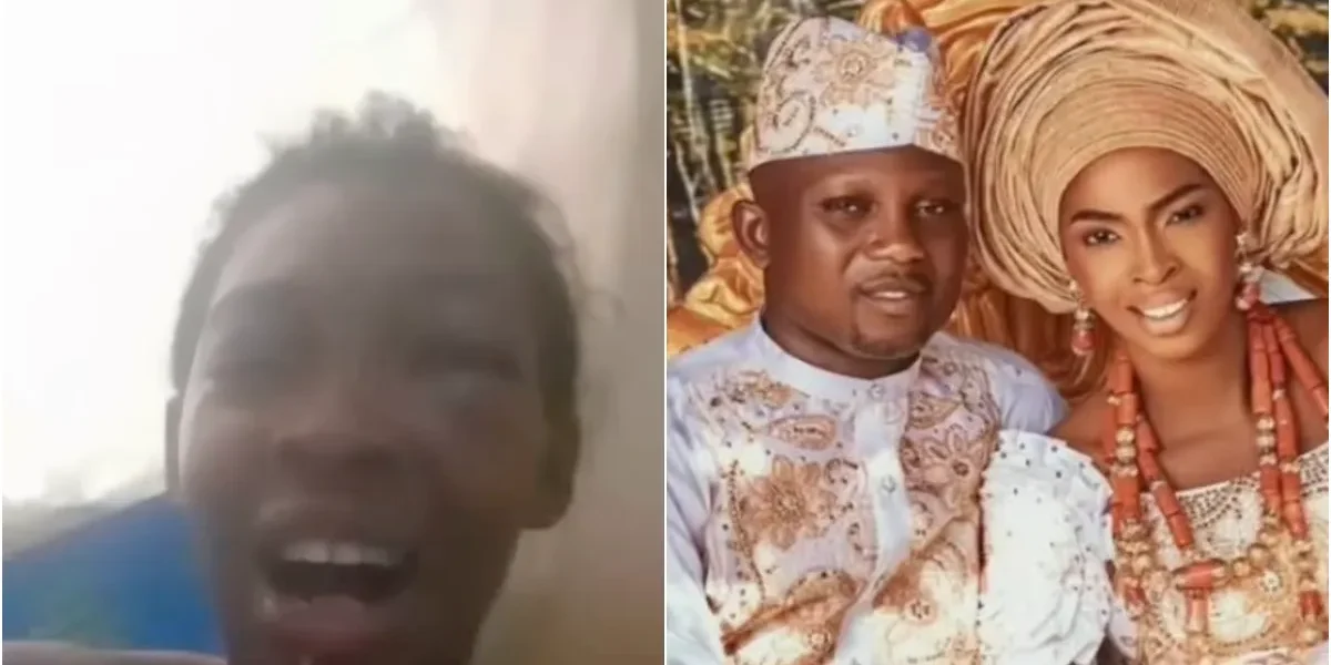 Netizens fume as woman accuses husband of beating her for taking child to school wearing singlet