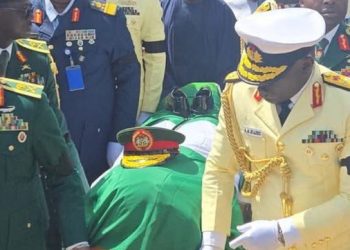 Tinubu, Dignitaries Receive Buhari’s Body in Katsina