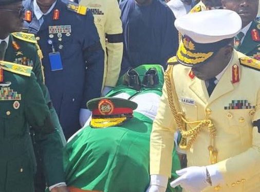 Tinubu, Dignitaries Receive Buhari’s Body in Katsina