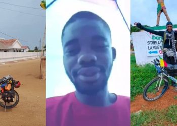 Nigerian Cyclist on Journey to U.S. Reaches Togo in 8 Days