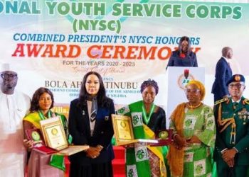 Tinubu offers automatic jobs, scholarships to  outstanding NYSC members