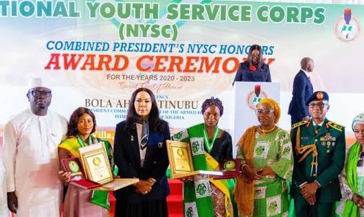 Tinubu offers automatic jobs, scholarships to outstanding NYSC members