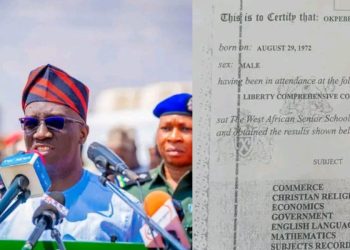 After threatening Peter Obi, Edo gov.WAEC result revealed online