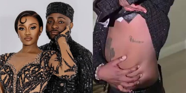 Davido shows off permanent tattoo of wife’s name “Chioma”