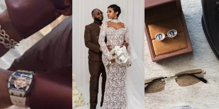 Davido: Reason I wore cufflinks with a portrait of my late son, Ifeanyi at my white wedding