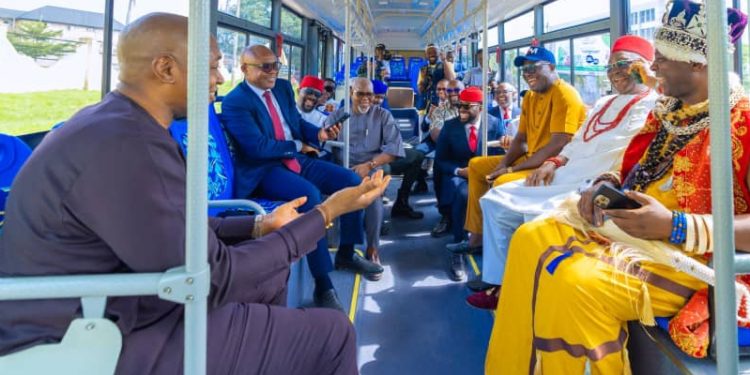 Mbah Inaugurates 5 Ultramodern Bus Terminals, Rolls Out 100 CNG Buses in Enugu