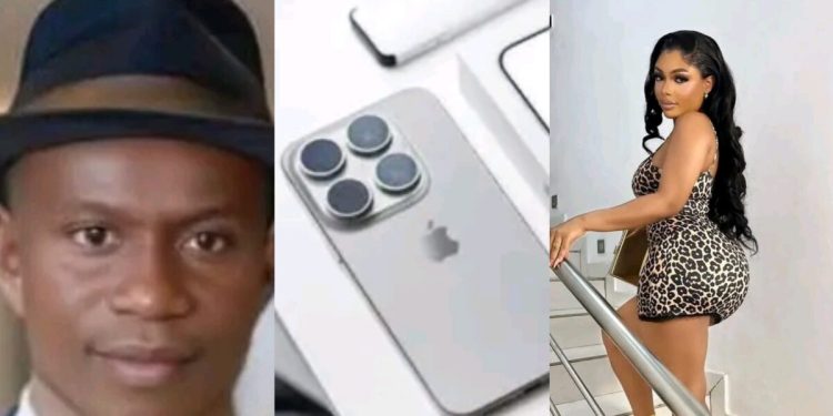 Top Nigerian business man offers viral Ibom pasenger a 4-year contract, eye popping luxury phone