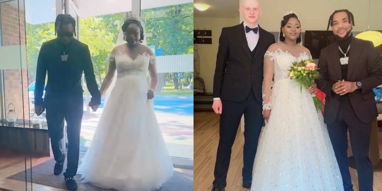 Singer Oritsefemi beams with pride as he walks daughter down the aisle