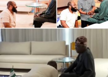 Reactions as Niger state governor, prostrate to greet president Tinubu