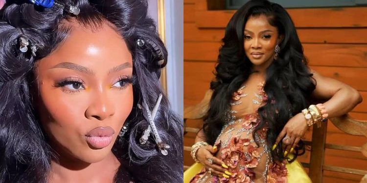 Media Personality Toke Makinwa joyfully announces baby’s gender
