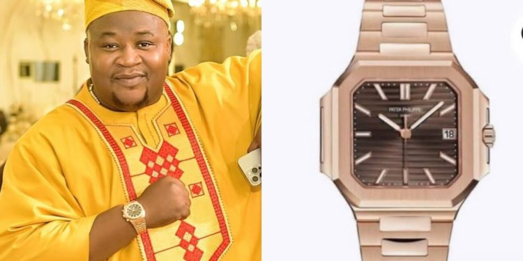 ‘Only myself, President Tinubu and Davido have it’ — Top Nigerian businessman boast on luxury wristwatch