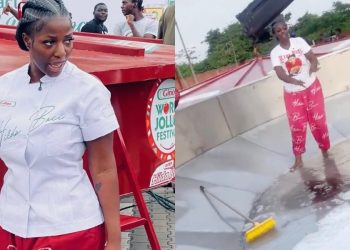 Nigerian chef, Hilda Baci under fire for walking barefoot in jollof pot ahead of event