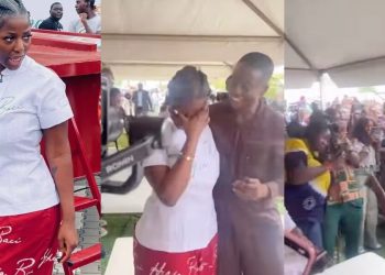 Famous Nigerian chef in tears over massive crowd at world’s largest jollof cook-off