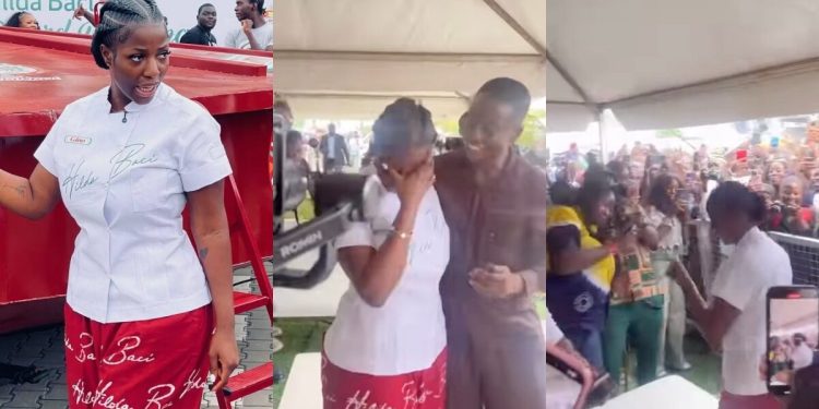Famous Nigerian chef in tears over massive crowd at world’s largest jollof cook-off