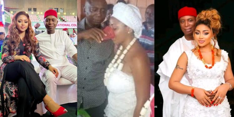 Humble beginning! Actress Regina Daniels traditional wedding photo emerges