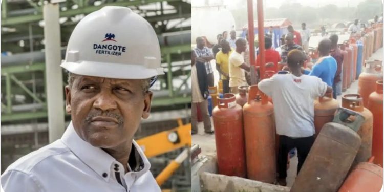 Dangote brings relief as cooking gas price drops
