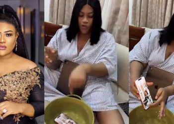 Top Nollywood actress drops N3m iPhone 17 in water to prove it’s real