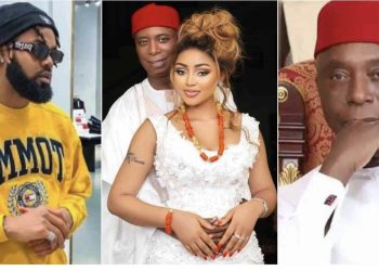 “You’re lucky you ran away”— Senator Ned Nwoko receives death threat after beating wife, Regina Daniels