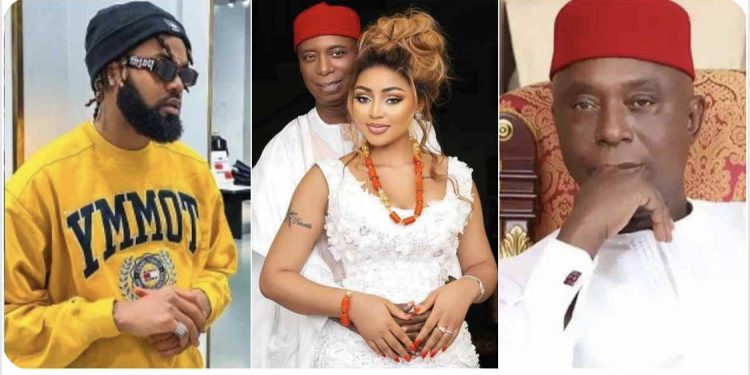 “You’re lucky you ran away”— Senator Ned Nwoko receives death threat after beating wife, Regina Daniels