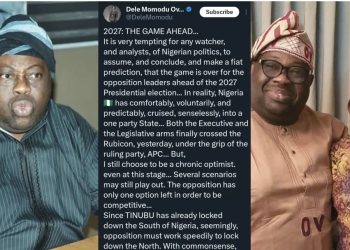 “What opposition must do to defeat Tinubu in 2027”— Dele Momodu
