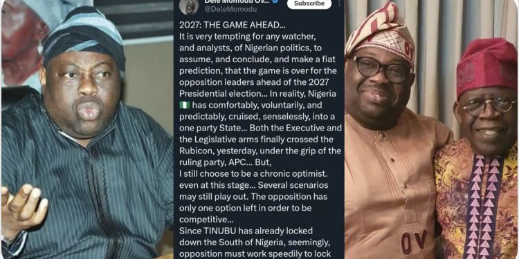 “What opposition must do to defeat Tinubu in 2027”— Dele Momodu