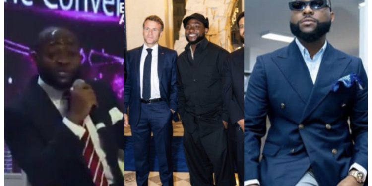 “I have 14 presidents’ numbers on my phone”— Top Nigerian artist brags after meeting French President