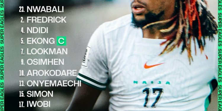 Chelle Unleashes Osimhen, Arokodare Attack on Lesotho as Coach names Strong Starting 11