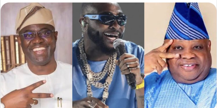 Two Nigerian governors light-up Davido’s “5ive Alive World Tour”