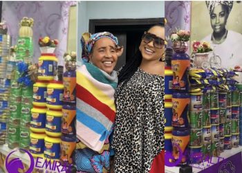 “I hope these people save for rainy days?” – Reactions trail massive souvenirs at Mercy Aigbe’s mother’s burial party