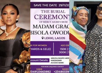“Asoebi for women N200k, men N150k” – Nollywood star announces burial date for late mother