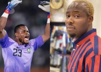 Super Eagles goalie, Stanley Nwabali vows to beat social media influencer, Lege Miami