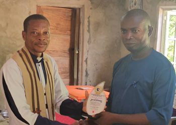Mbah’s Aide Bags Award as ECWA Church Honours Development Champions