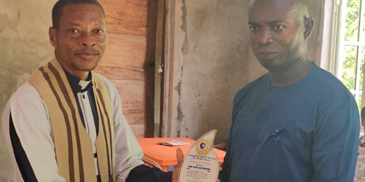 Mbah’s Aide Bags Award as ECWA Church Honours Development Champions