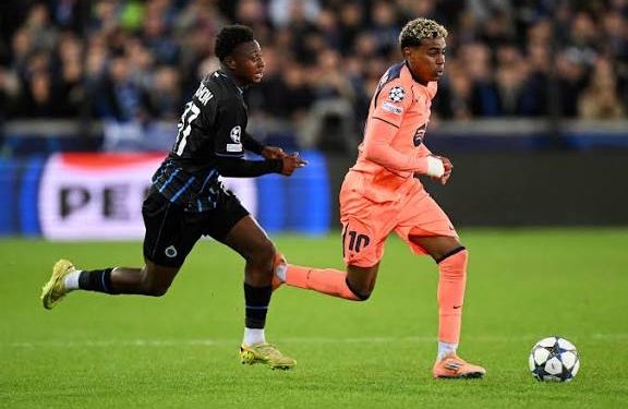 Yamal scores in thriller at Brugge