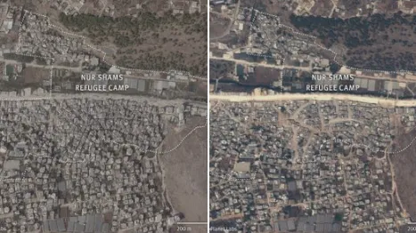 Satellite Images Reveal Extent of Israeli Destruction in West Bank Refugee Camps