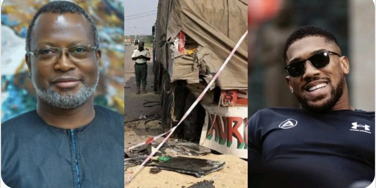 Man shares what FRSC officials did at scene of Anthony Joshua’s car crash