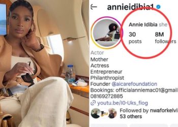 Battle for love! Annie reverts Instagram name back to ‘Annie Idibia’ amid 2Baba and Natasha’s ongoing drama