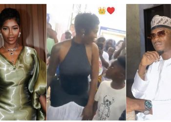 Tiwa Savage blasts man who opined her son was frowning at her for shaking backside in public