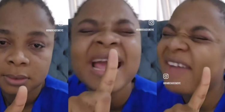 Actress Bimbo Ademoye weeps, accuses colleague of pirating film, song