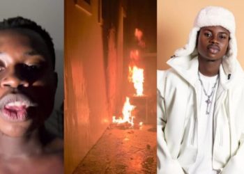 “It took us over 30 mins” – Tiktoker Peller grateful as he nearly loses new house to fire incident