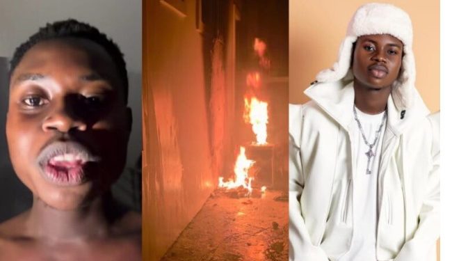 “It took us over 30 mins” – Tiktoker Peller grateful as he nearly loses new house to fire incident