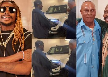 Singer Asake surprises father with Toyota Land Cruiser days after gifting mother a luxurious vehicle