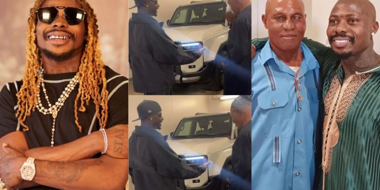 Singer Asake surprises father with Toyota Land Cruiser days after gifting mother a luxurious vehicle