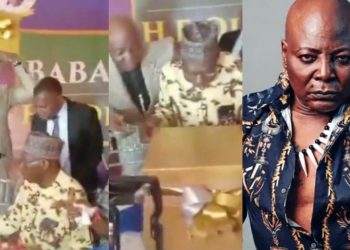 Charly Boy melts heart as he surprises Obasanjo with a huge box on his 89th birthday