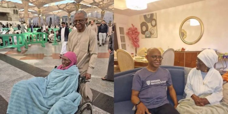 ‎Tears flow as former Nigerian governor loses mother amid detention