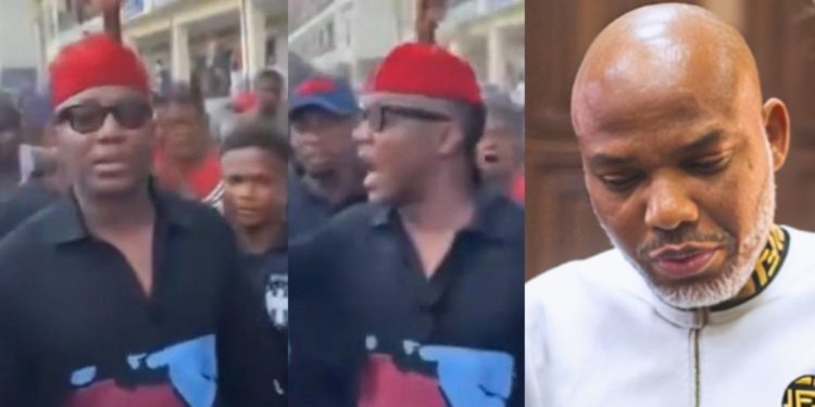 Former Presidential candidate storms Aba, joins protest for Nnamdi Kanu’s release