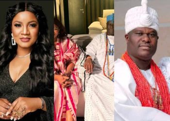 Actress shows gratitude as Ooni of Ife leaves Palace to see movie in cinema
